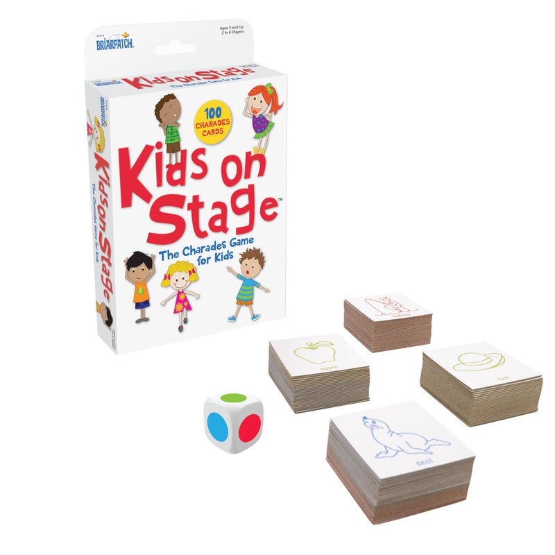 Briarpatch, Kids on Stage Charades for Kids Travel Card Game, Early Preschool Learning for Toddlers, Kindergarten and 1st Grade - Image 1